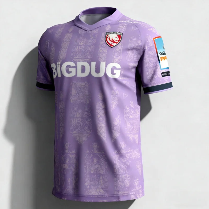 2026 New Arrivals England Gloucester Rugby Sports Jersey UK Rugby Home Quick Drying Training Fans T-shirts  Family Kids Tees