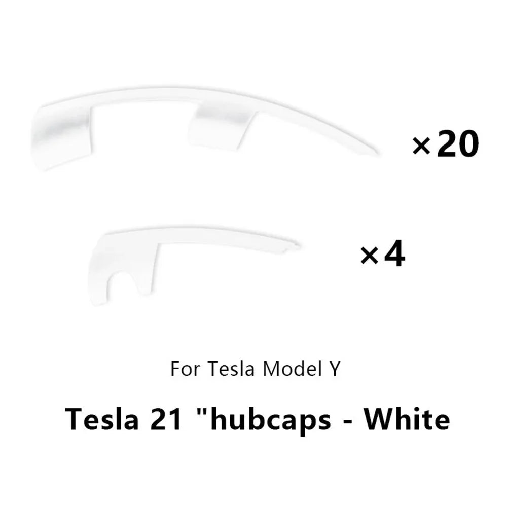 21 Inch Wheel Cover Rim Patch For Tesla Model Y 2021-2023  Uberturbine Hub Cap Protectors ABS Rim Protector 2024 Accessories