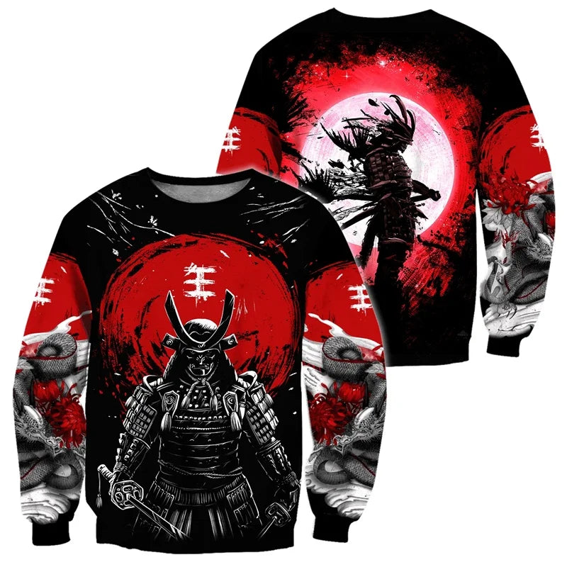 Cool Ghost Mask 3D Printed Hoodies For Men Flower Snake Pattern Long Sleeved Sweatshirt Autumn Oversized Round Neck Pullovers