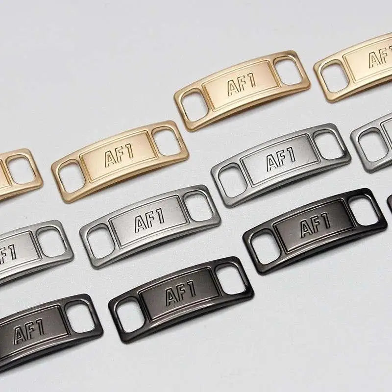 1Pair AF1 Diamond Shoe Charms Fashion Laces Buckle Quality Metal Shoelaces Decorations Chapa Air Force One Shoes Accessories