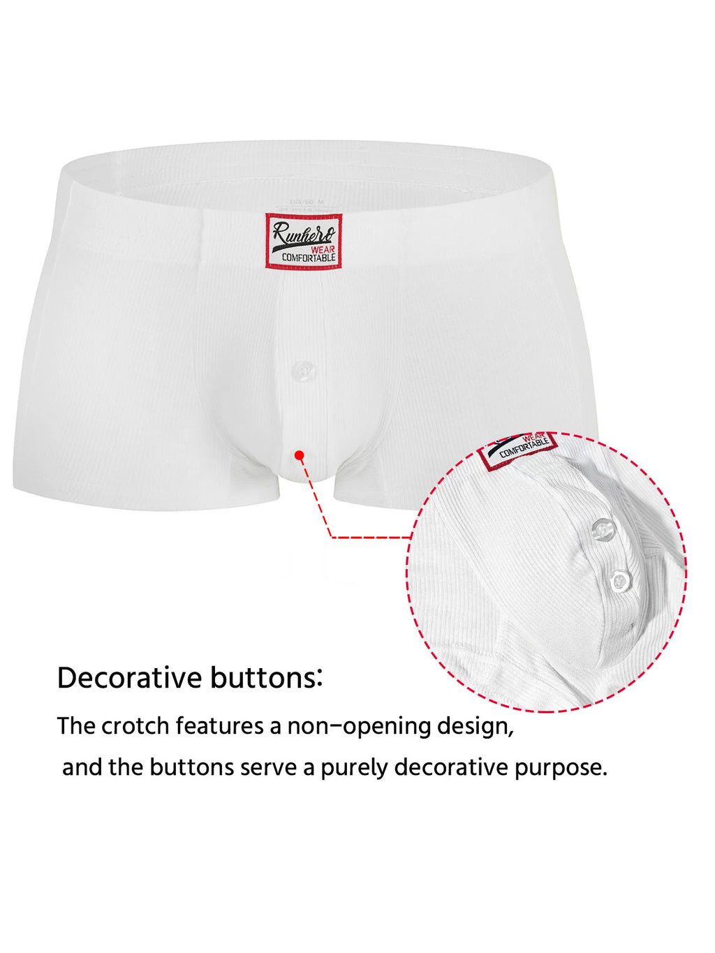 Mens Boxers Sexy Low-waist Underwear New Arrivals U Convex Pouch Button Underpants Boxershorts Male Panties Boxer