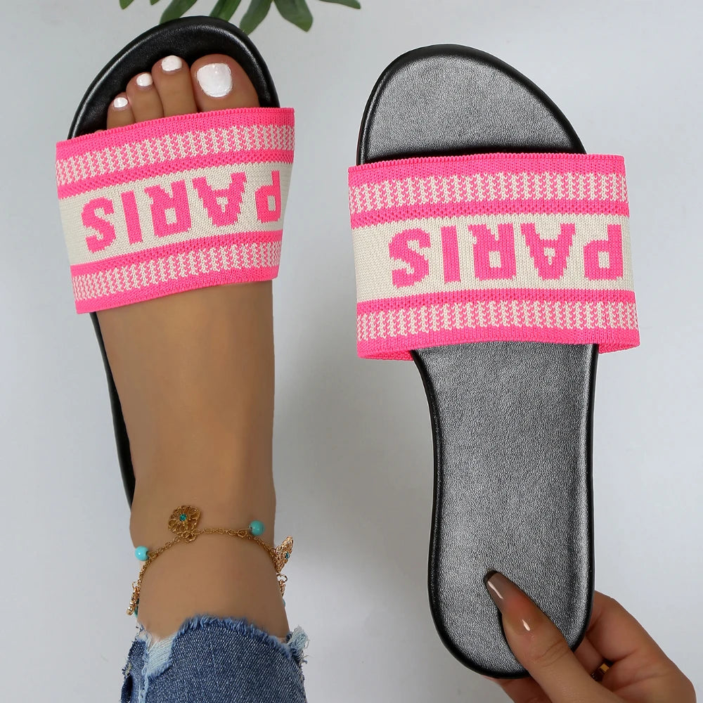Slippers for Women Shoes Summer Sandals Ladies Casual Slides Women Beach Slippers Flats Woman Designer Shoes Zapatos De Mujer