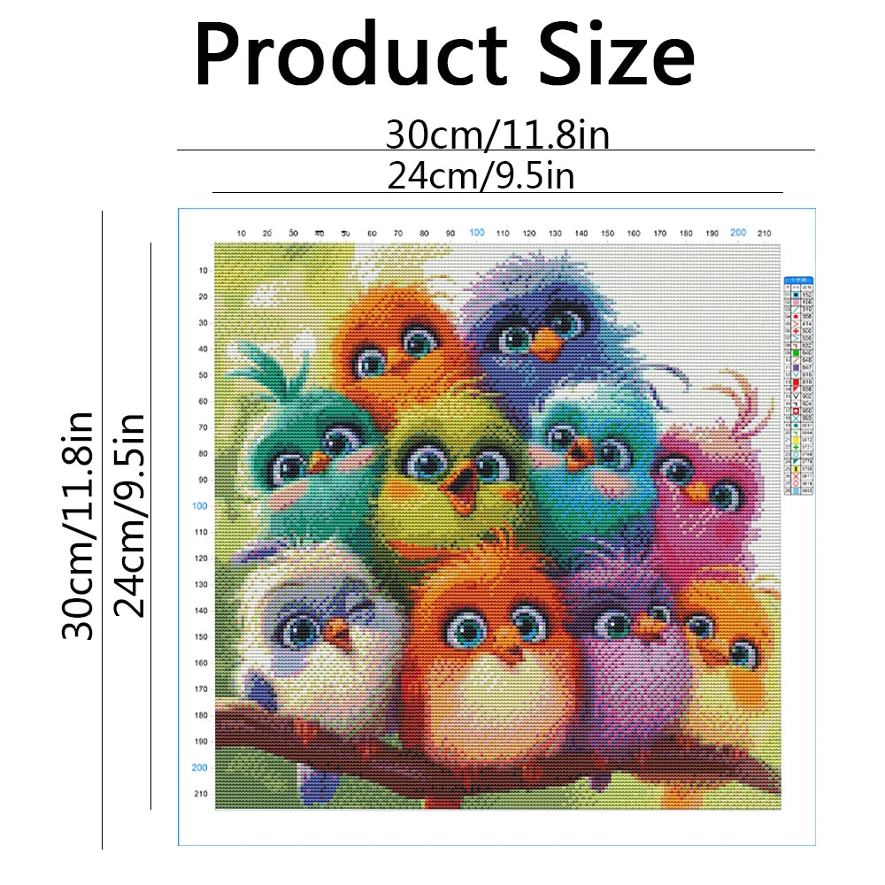 Evershine Printed Cross Stitch Kit Chicken Picture Needlework Embroidery Animal 11CT New Arrivals Home Decoration