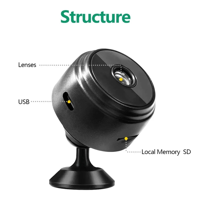 A9 WiFi Mini Camera Wireless Video Recorder Security Protection Camera Smart Home Safety Monitoring Camera Indoor