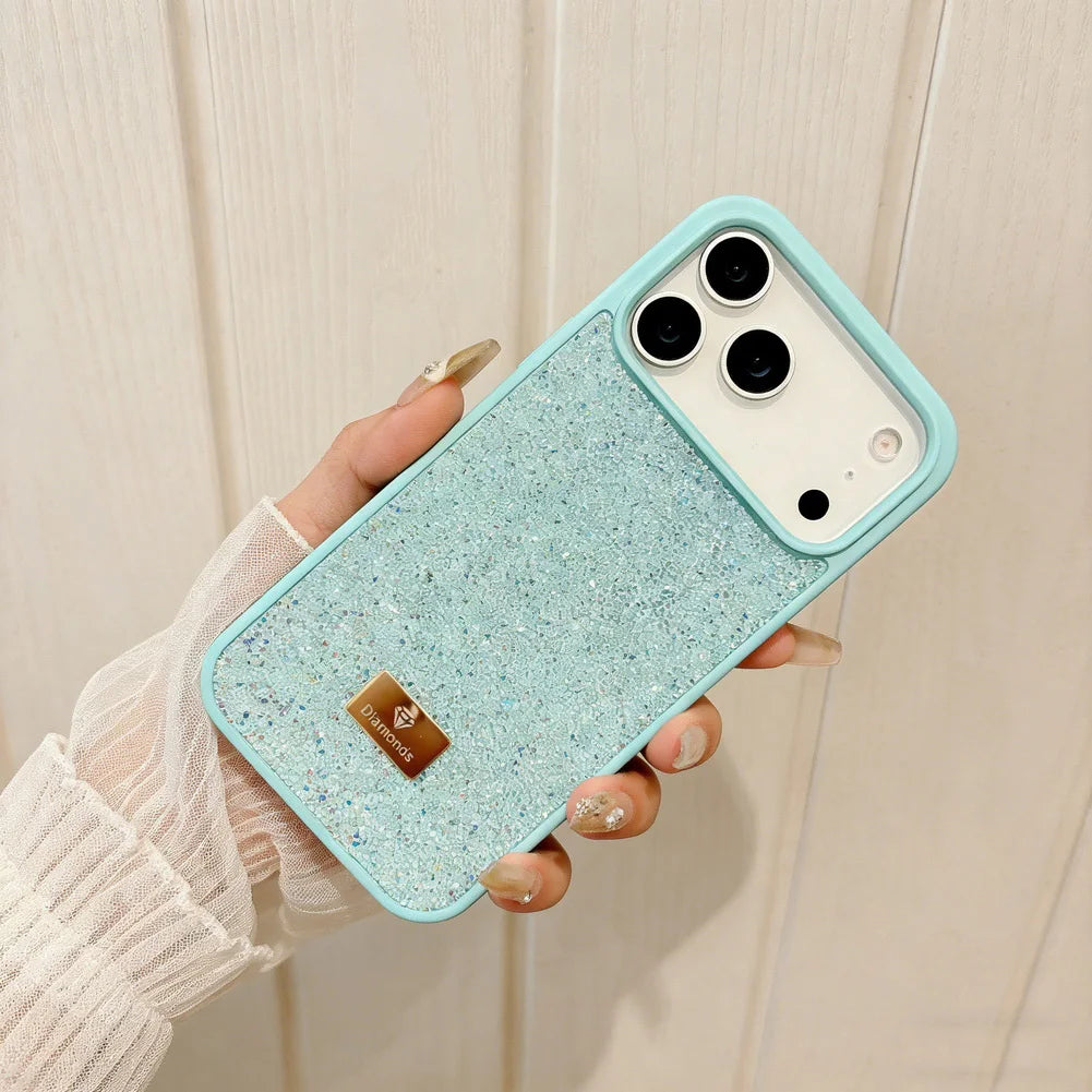 Luxury Bling Diamond Phone Case for iPhone 17 Pro Max 17 Pro Air 16 Pro 15 + 14 13 12 11 Glitter Trendy Style Protect Cover