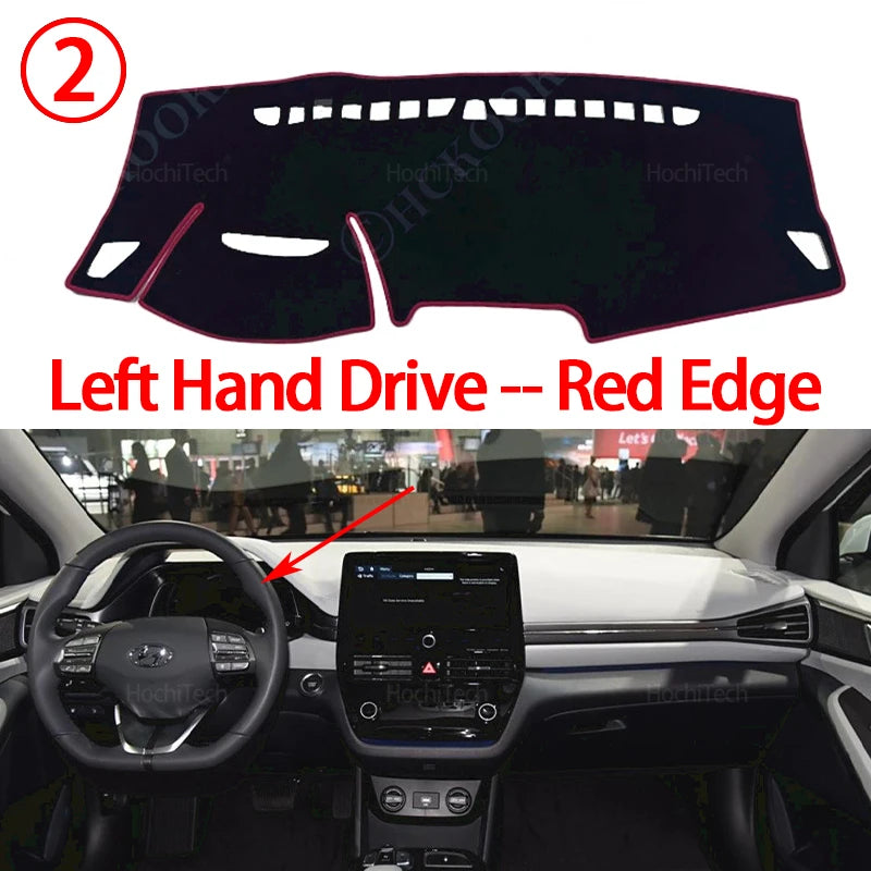 Dashboard Cover For Hyundai Ioniq Electric EV Hybrid PHEV 2020 2021 2022 Sun Shade Mat Avoid Light Pads Case Carpets Protection