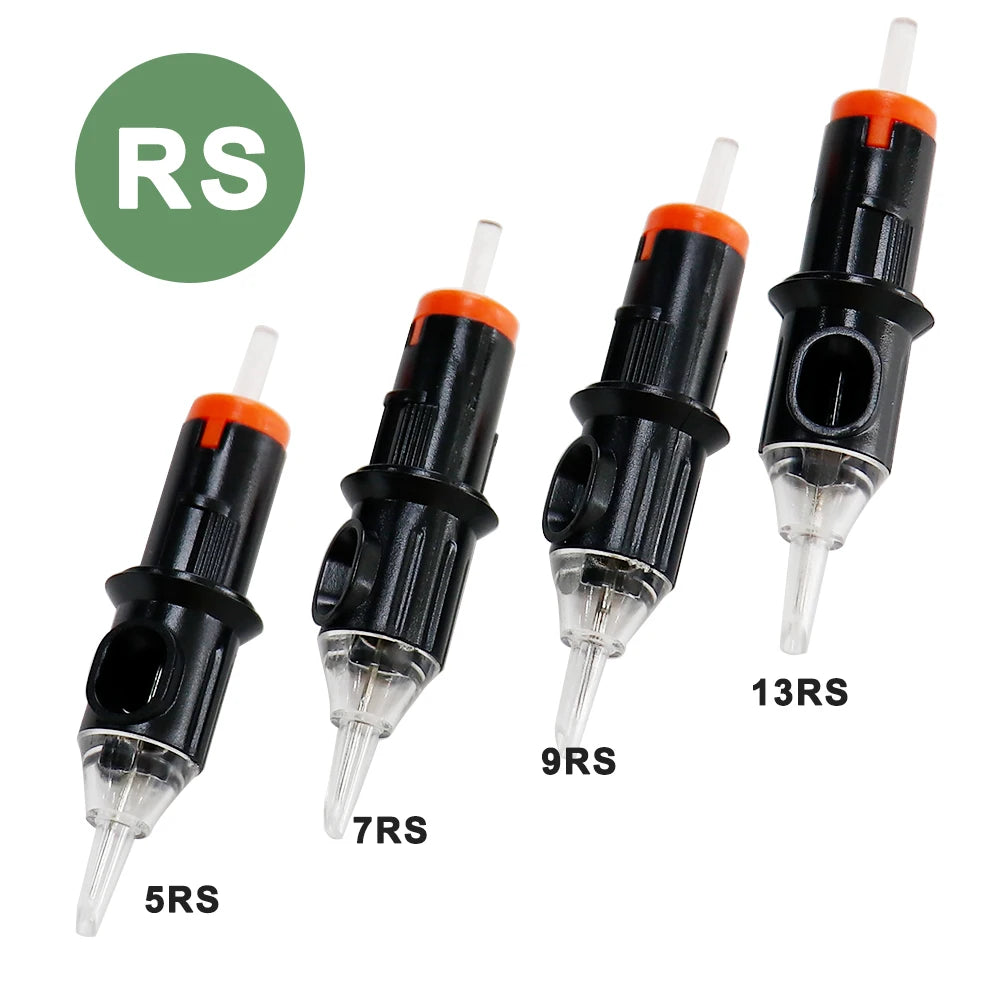 5/10pcs Tattoo Permanent Cartridges Needle Pigment Sterilized RL RS RM M1 Eyebrow Lip Makeup Needles For Tattoo Machine Pen