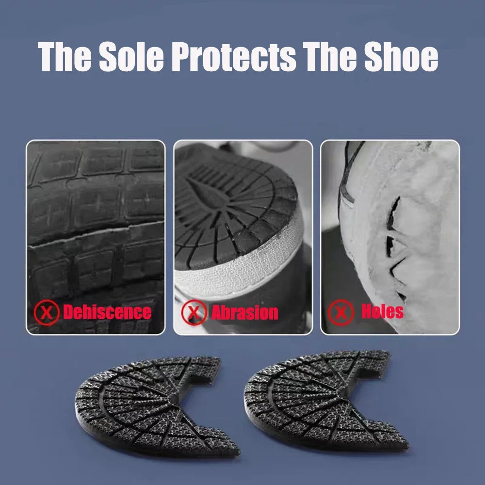 Wear-resistant Sole Protector for Sneakers Heel Outsole Rubber Sole Replacement Adhesive Insoles for Shoes Sole Repair Sticker