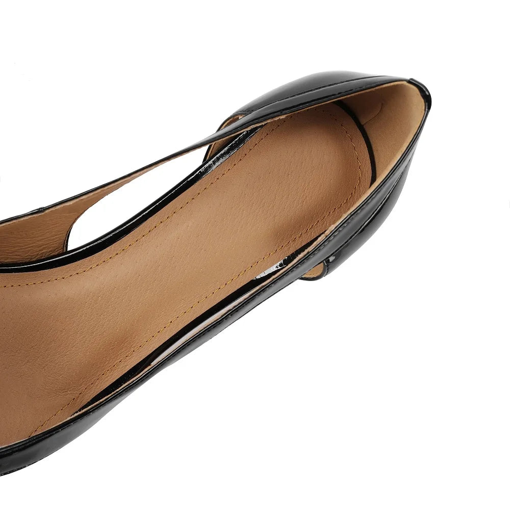 【JOCHEBED HU】Full Genuine Leather Pointed Toe Women Summer Street Wear Stiletto Heels Office Lady Gorgeous Pumps 33-43