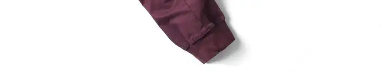 Spring Summer Men's Casual Fashion Work Pants Cuffed Multiple Pockets Slim Fit Youth Leisure Trousers Trendy Brand