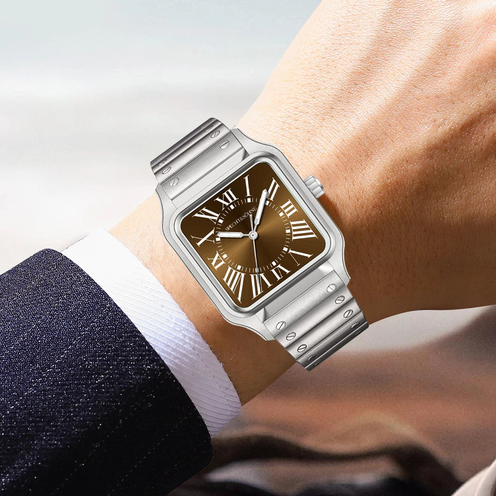 New Arrivals Specht & Söhne Mens Watches Stainless Steel Sapphire Crystal Classic VH31 Quartz Watch Relogio Masculino Waterproof