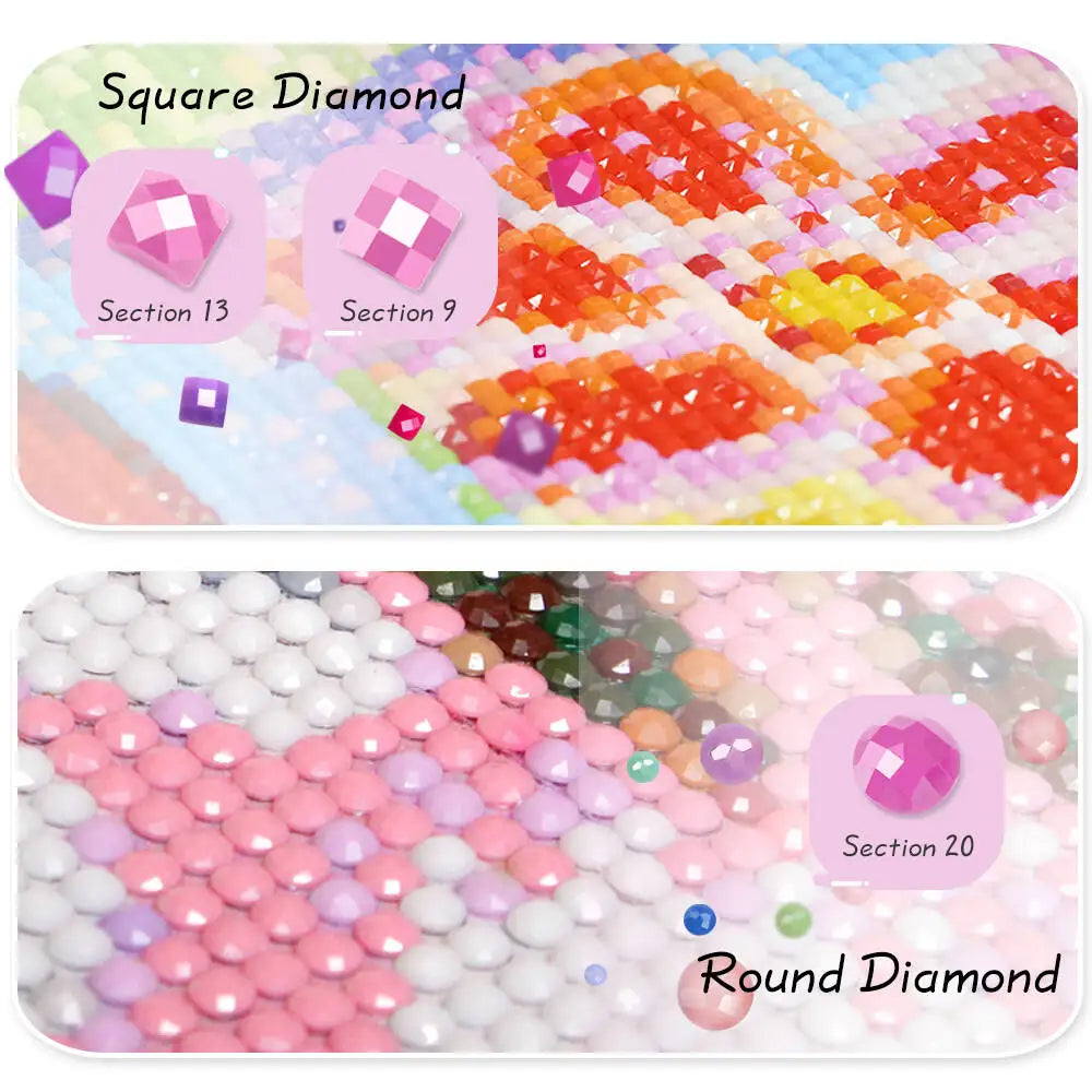 Huacan New Arrivals 2026 Diamond Painting Street Building Diamond Mosaic Landscape Complete Kit Craft kit