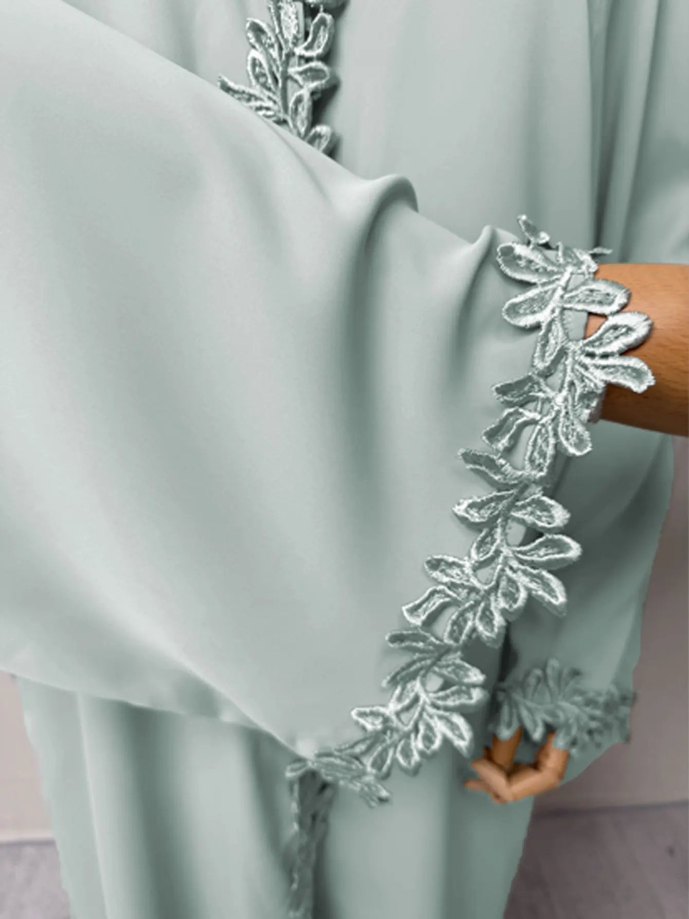 Dubai Elegant  Purple Abaya for Muslim Women - Intricately Crafted with Multicolored Embroidery Piece in Islamic Modest Fashion