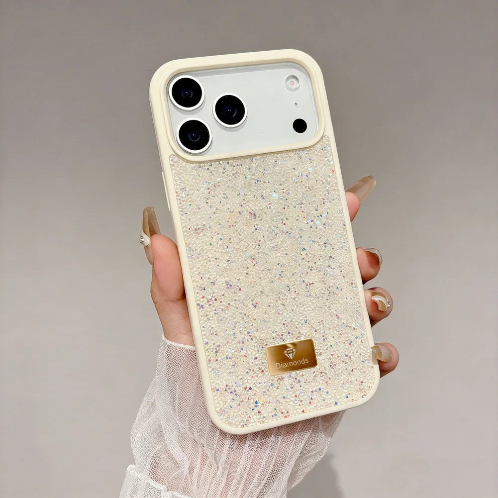 Luxury Bling Diamond Phone Case for iPhone 17 Pro Max 17 Pro Air 16 Pro 15 + 14 13 12 11 Glitter Trendy Style Protect Cover