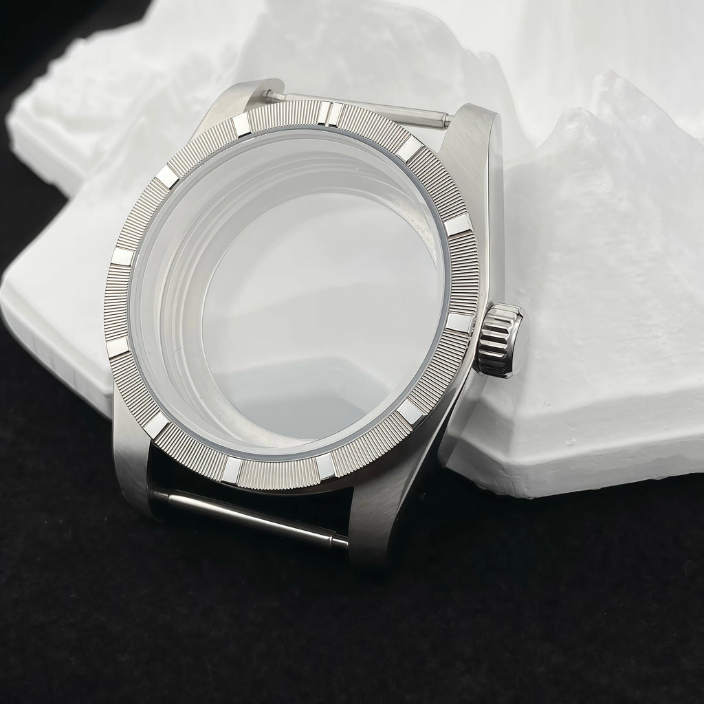 NH35 New Arrivals 36mm watch case Engine Turned BEZEL For AK Parts Replacemet NH35/36 Movement Modification Parts 28.5mm Dial