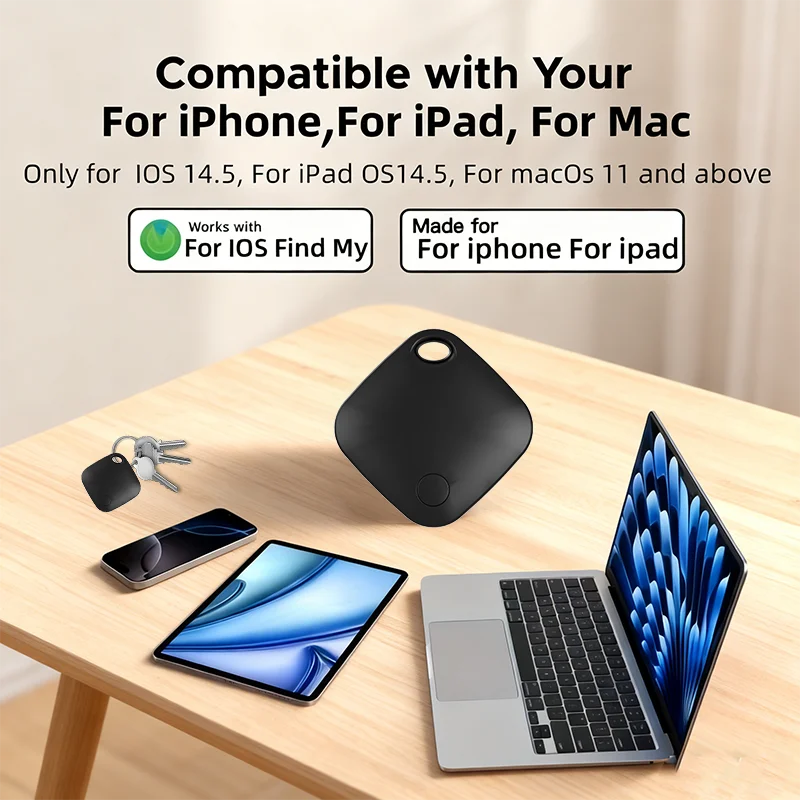 Smart Location Tracker for Apple Find My App Anti-Lost Reminder Smart Tag Beyond Bluetooth Positioning