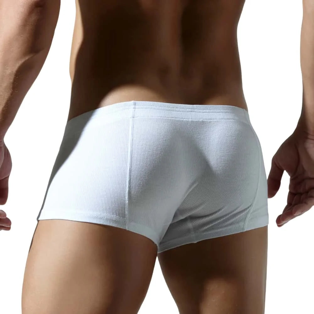 TAUWELL Mens Boxers Sexy Low-waist Underwear New Arrivals U Convex Pouch Button Underpants Boxershorts Male Panties Boxer