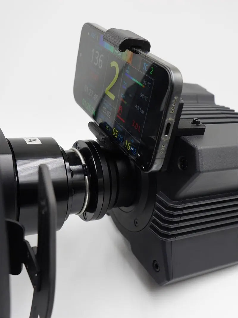 Adjustable Phone Holder Mount Stand Compatible with MOZA R5 R3 R9 R12 SIMAGIC For FANATEC Base - Easy Install