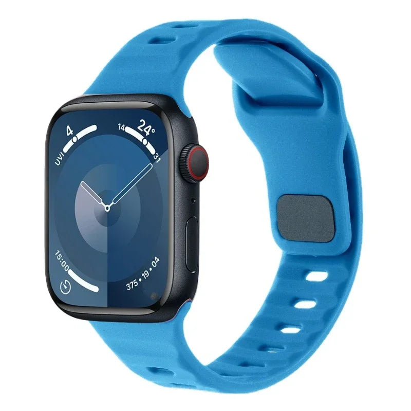soft Silicone Strap for Apple Watch Ultra/2/3 49mm Serise 11 10 9 8 7 45mm 41mm 46mm 42mm Bracelet iWatch 6 5 4 3 Se/3 44mm 40mm