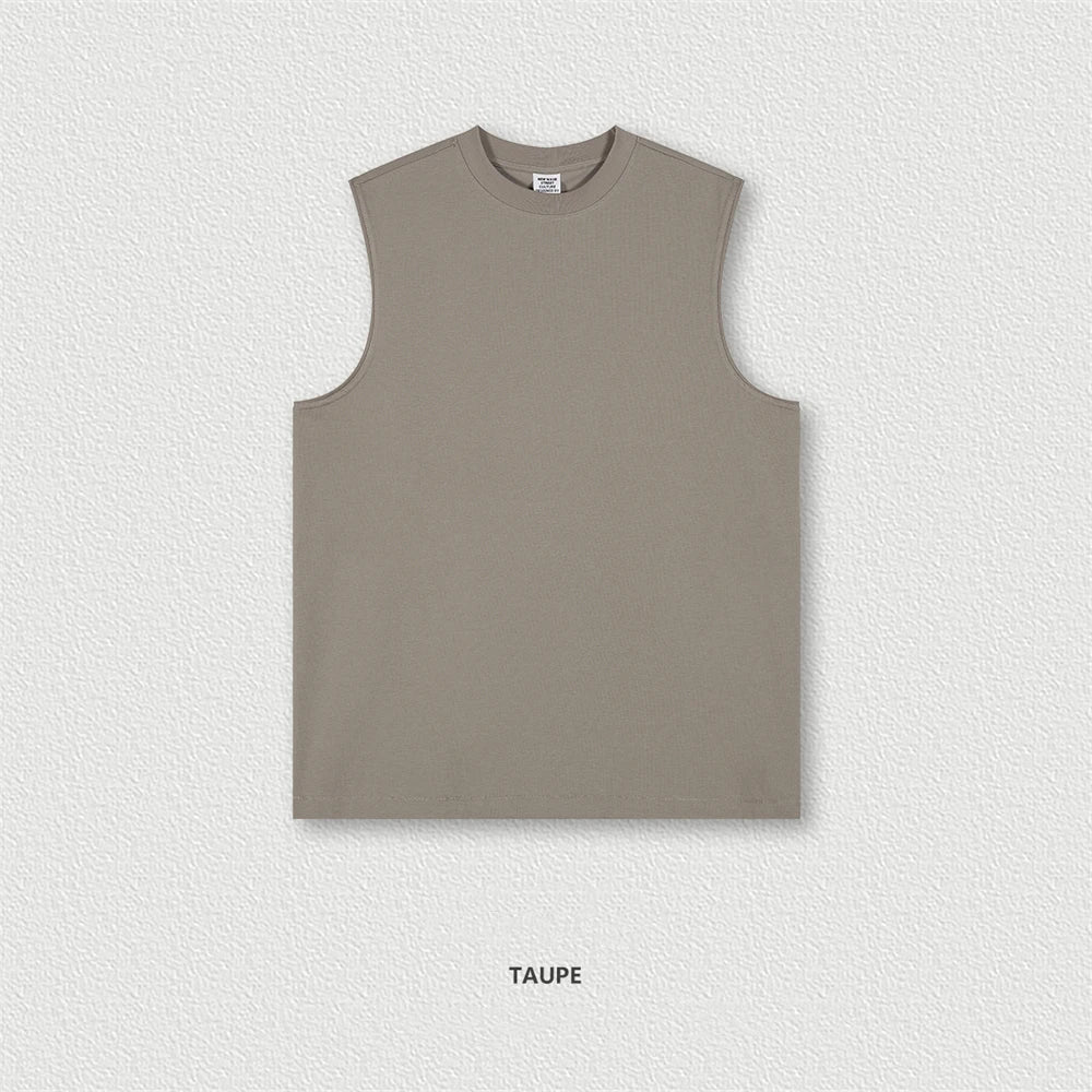 ZODF Trendy 2024 Men Quick Dry 230gsm Tank Tops Unisex Women Summer Breathable Cool Feeling Loose Sleeveless Tees Vest HY0772