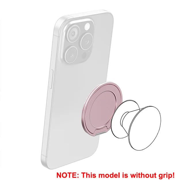 Grippopso Magnetic Suction Phone Mount Built-in Mirror Socket for MagSafe Grip Holder, Adjustable Cell Phone Stand for Desk