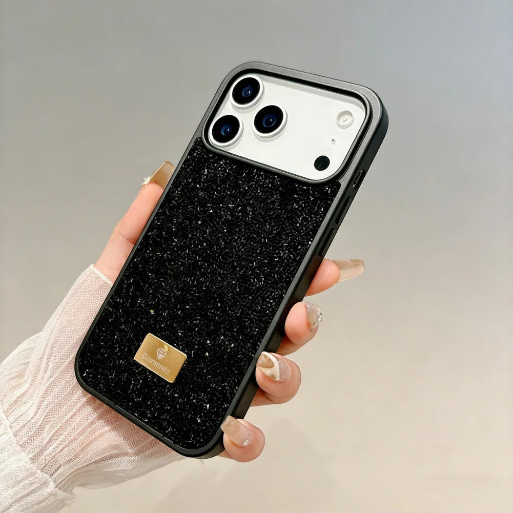Luxury Bling Diamond Phone Case for iPhone 17 Pro Max 17 Pro Air 16 Pro 15 + 14 13 12 11 Glitter Trendy Style Protect Cover