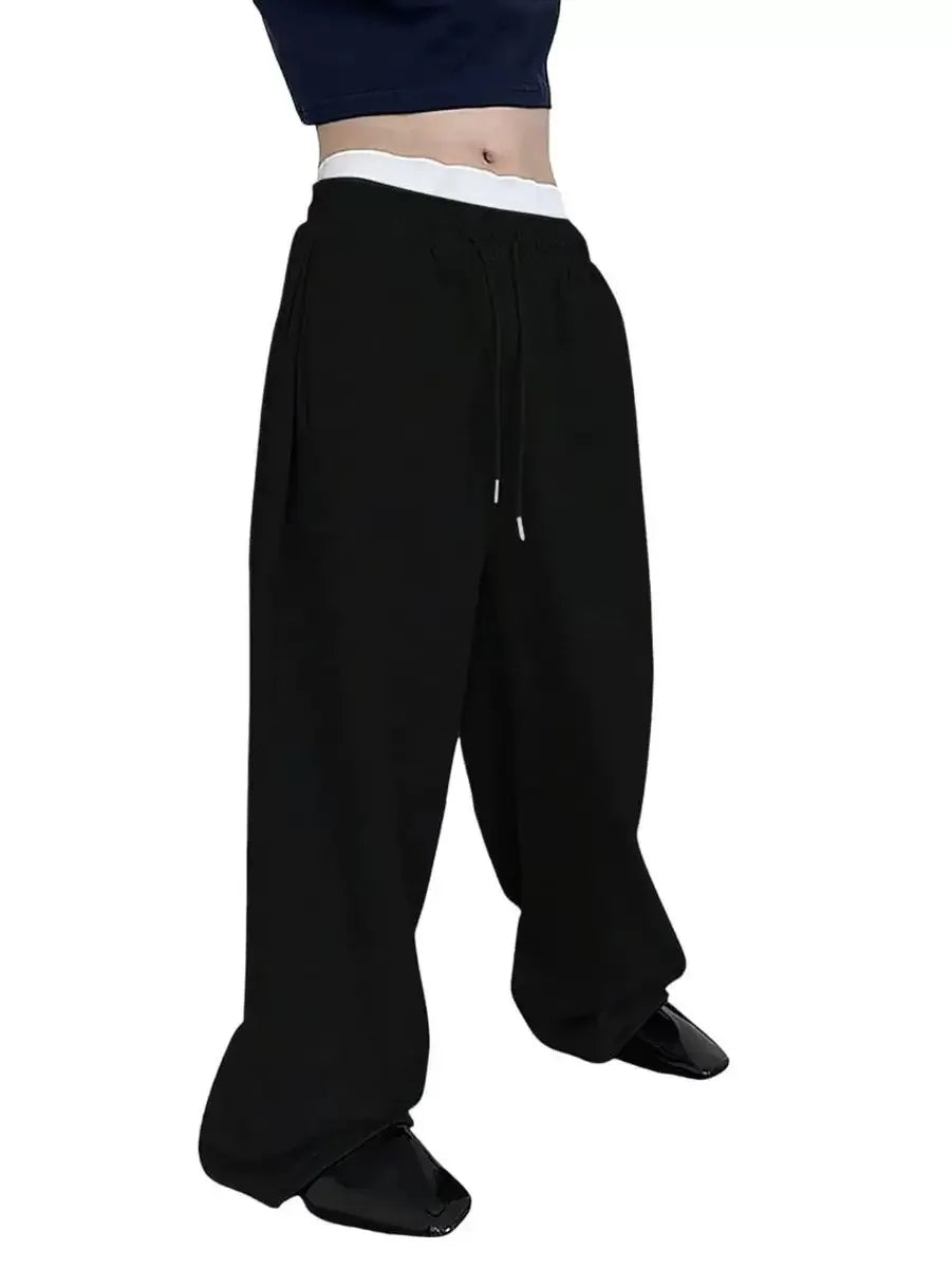 New Y2K Style Baggy Joggers for Men Hip Hop Cargo Pants Oversized Street Fashion Trousers Casual Loose Fit Pants