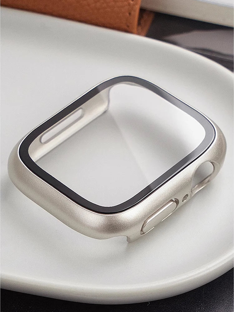 Case For Apple Watch Screen Protector 46mm 42mm Accessories HD Tempered Glass Hard PC Bumper Cover iWatch Series 10 Protective