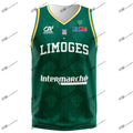 2025-26 New Arrivals Basketball Jerseys Limoges CSP LNB Home Away Casual Sports 3D Printed T-Shirts France Adult KID Vest