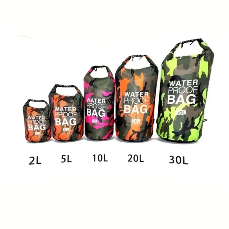 Lightweight Camouflage Waterproof Bag for Kayaking, Surfing, Rafting, and Camping - Keep Your Gear Dry and Protected