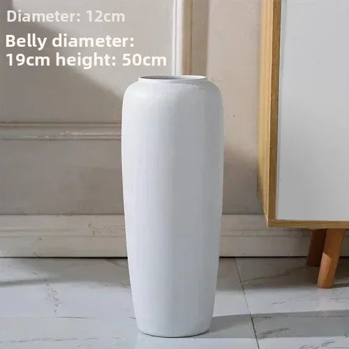 50cm Nordic Modern Ceramic VaseFloor To Ceiling Large VaseSimplicity Flower ArrangementLiving Room TV Cabinet New Arrivals