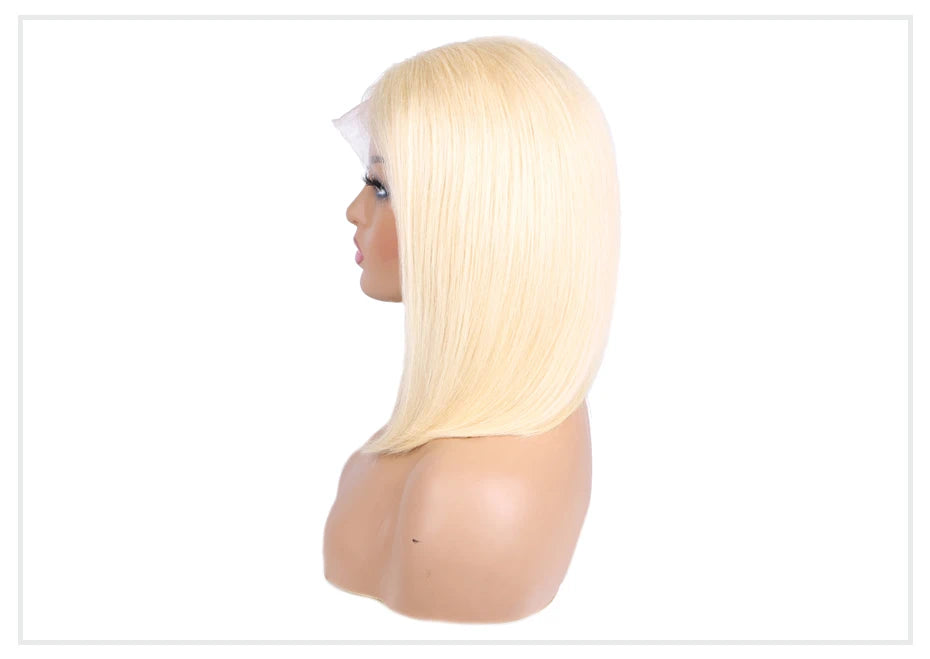13x4 13x6 613 HD Blonde Bob Hair Wig Human Hair Lace Frontal Wig Brazilian Straight Bob Wig Lace Front Human Hair Wigs for Women
