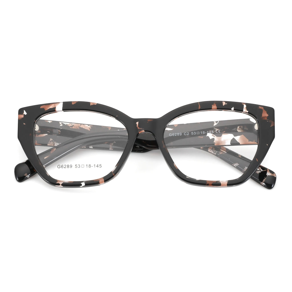 ZENOTTIC (S Size) New Arrivals Square Prescription Eyeglasses Handmade Acetate Butterfly Optical Glasses for Women