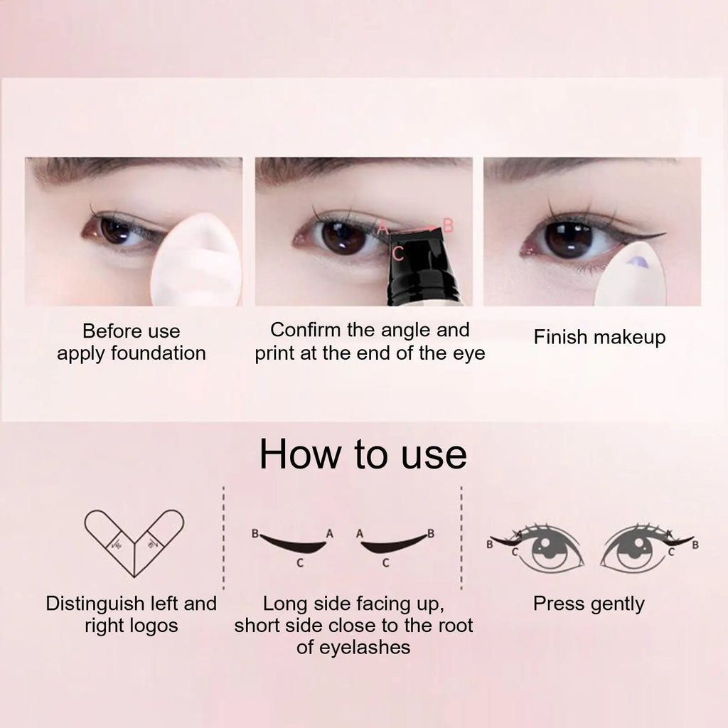 Eye liner Winged Eye End Stamp Double-Tip Women Makeup Eye End Wing Stamp Waterproof Stencil Portable Quick Drying Cosmetics