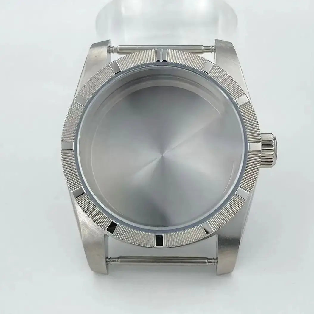 New arrivals 36mm watch case Engine Turned BEZEL for AK Parts Replacemet Fits 28.5mm Dial NH35/36 Movement Modification Parts