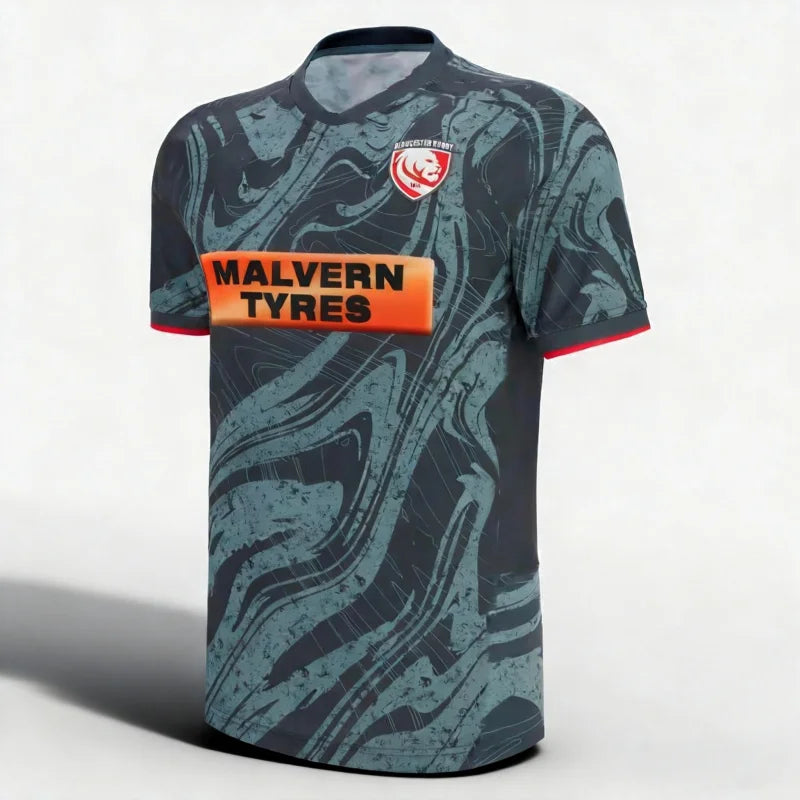 2026 New Arrivals England Gloucester Rugby Sports Jersey UK Rugby Home Quick Drying Training Fans T-shirts  Family Kids Tees