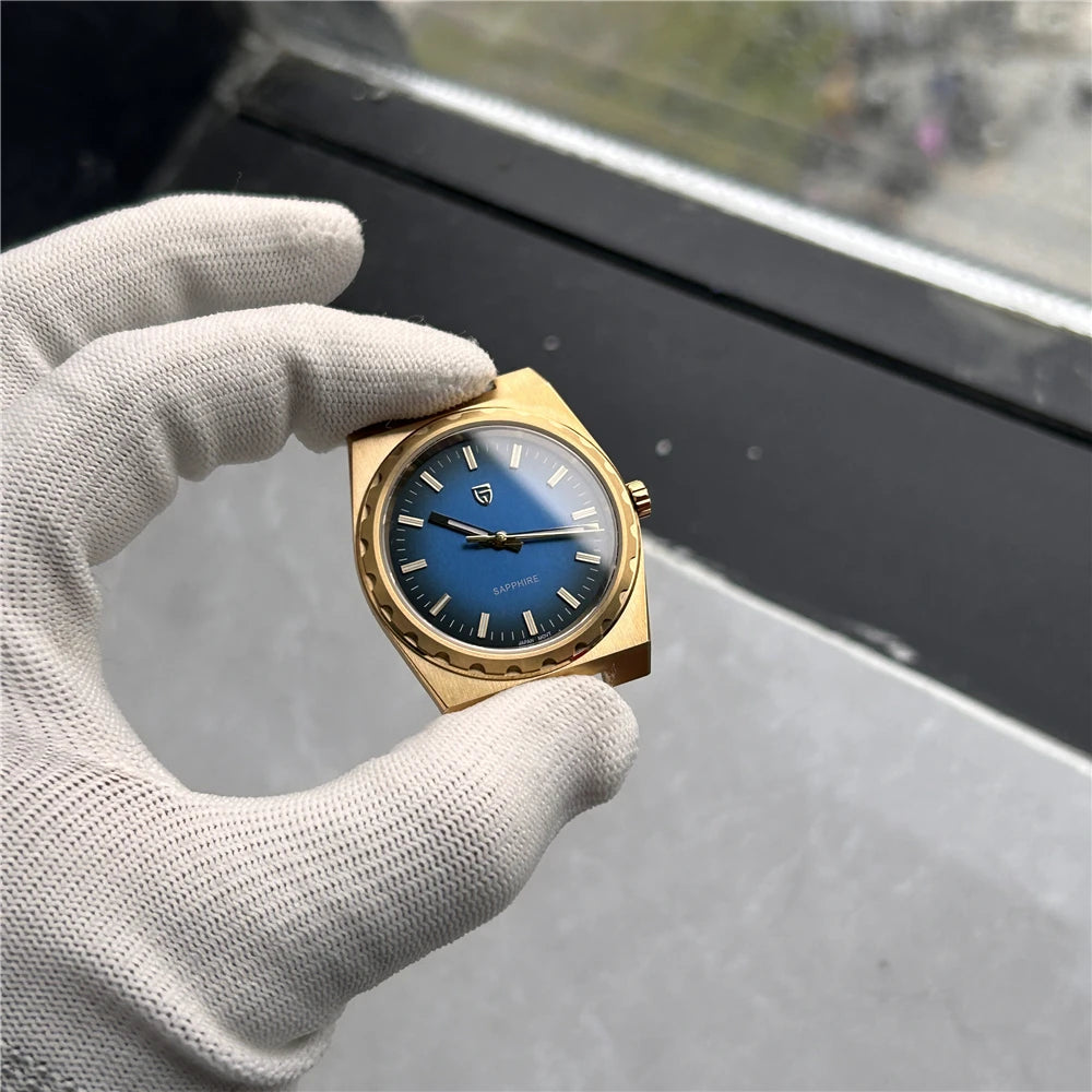 2025 V2 PAGANI DESIGN 222 men's Quartz Watch VJ21 37MM Sapphire Stainless steel Waterproof luminous Watches for men PDYS020
