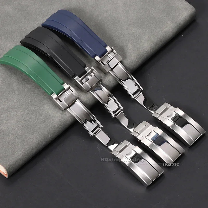 9x9mm Watch Buckle for Rolex DAYTONA SUBMARINER GMT Watch Band Clasp Stainless Steel Fine-tuning Pull Button 9X16mm Buckles