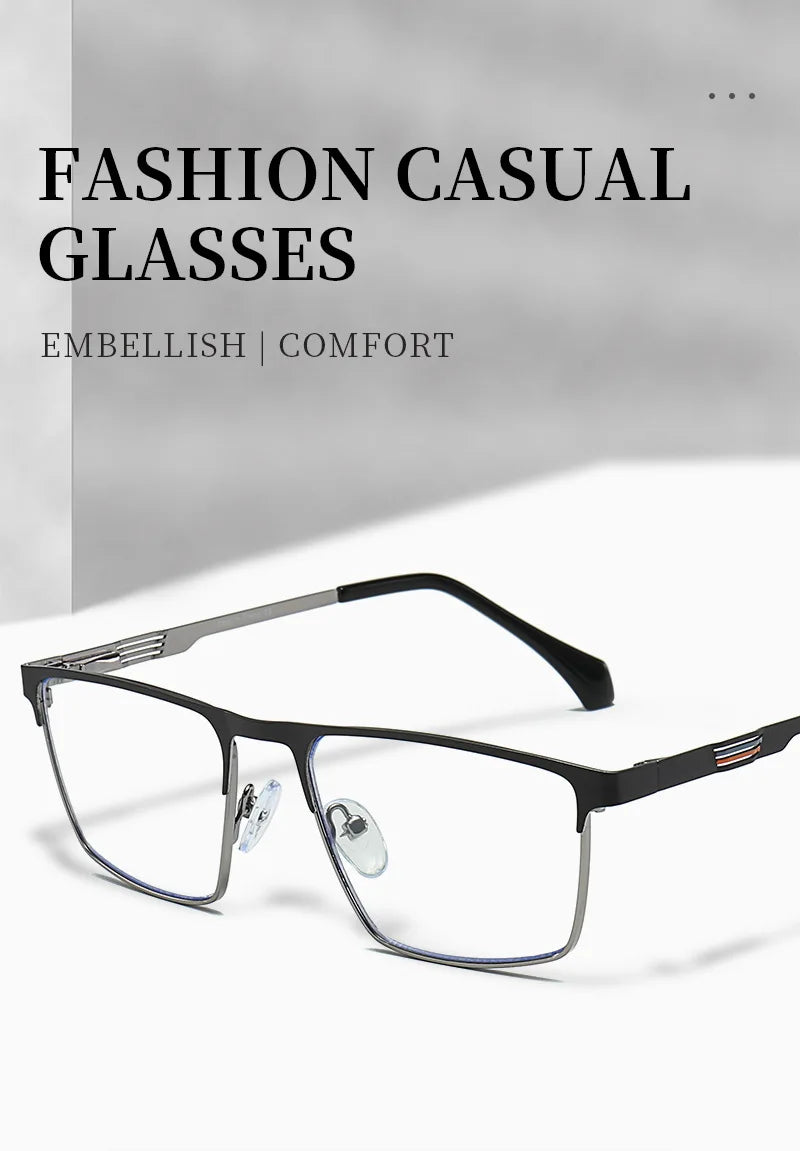 JMISUS 2025 New Arrivals Square Prescription Glasses Men Business Progressive Eyewear Plastic steel Custom Optical Eyeglasses