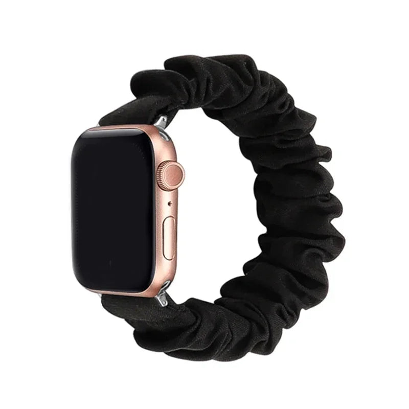 Scrunchie Strap for Apple watch band 49mm 44mm 40mm 46mm 42mm 45mm 41mm Loop Women bracelet for iWatch series 10 9 8 7 6 SE  3
