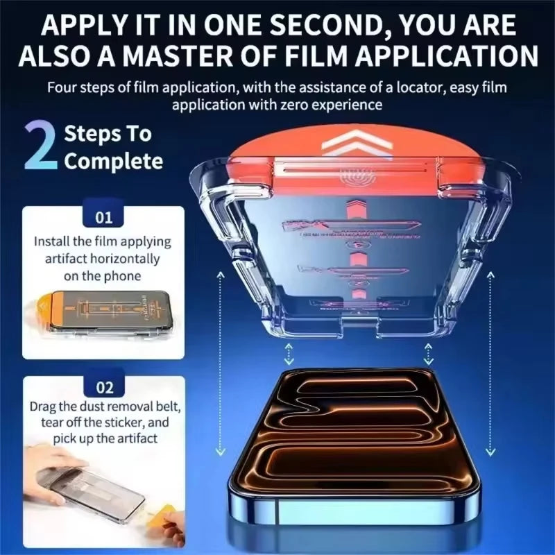 1-3PCS 8K HD Oleophobic Coating Easy Install Screen Protector For iPhone 17 Pro  17pro iPhone17pro Protective Tempered Glass