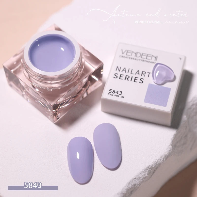 Vendeeni 58 Colors Japanese-style Pure Color Gel Nail Polish Summer Colorful UV LED Soak Off Gel Varnish Nail Art Gel Lacquer