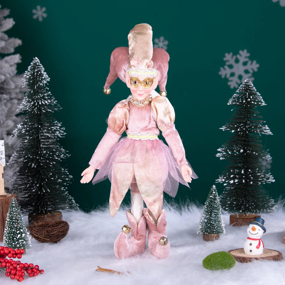 New Arrivals Christmas Decor Handmade New Year Decor Hanging Sitting Elf Plush Doll Christmas Tree Hanging Ornament Xmas Gift