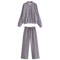 HH Women's Winter Warm Fleece Lined Zipper Jacket Sweatshirt Set Fashionable Stretch High Waist Women's Pants 2-piece Set