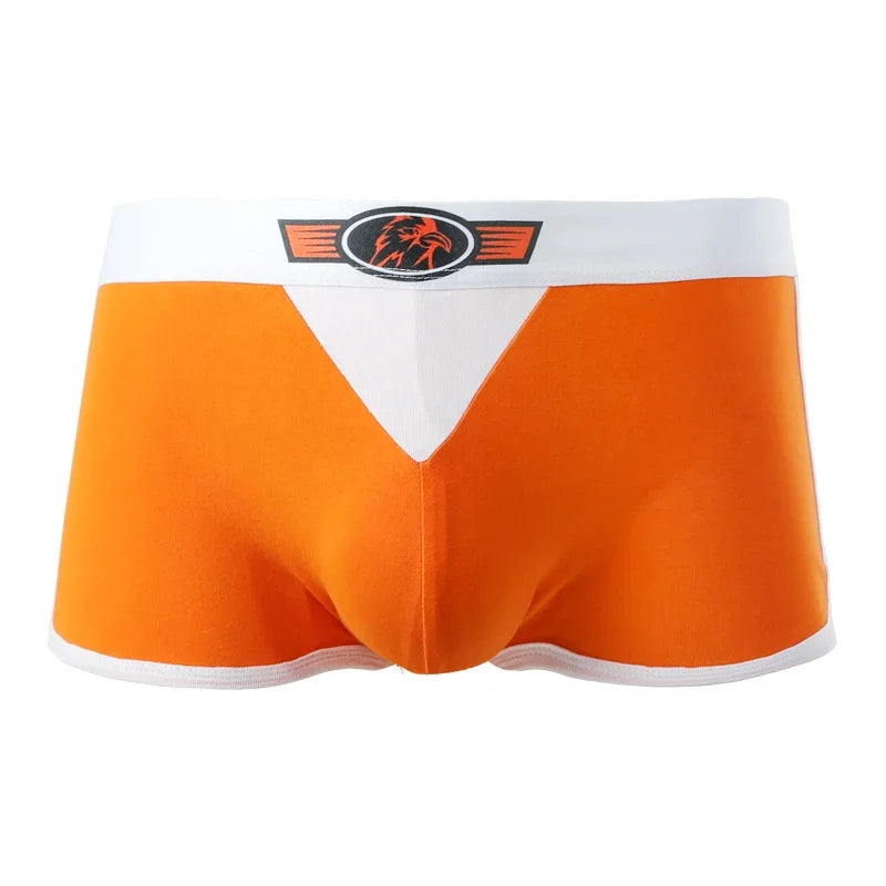 Men's cotton underwear men's summer thin boxers short shorts mid waist youth trend comfortable boxers