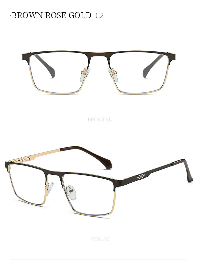 JMISUS 2025 New Arrivals Square Prescription Glasses Men Business Progressive Eyewear Plastic steel Custom Optical Eyeglasses