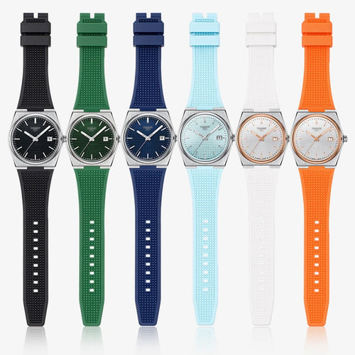 2024 New Arrivals Colorful Rubber Strap For Specht&Sohne 37MM Watch Stainless Steel Buckle Men Silicone Replace Watch Band 12mm