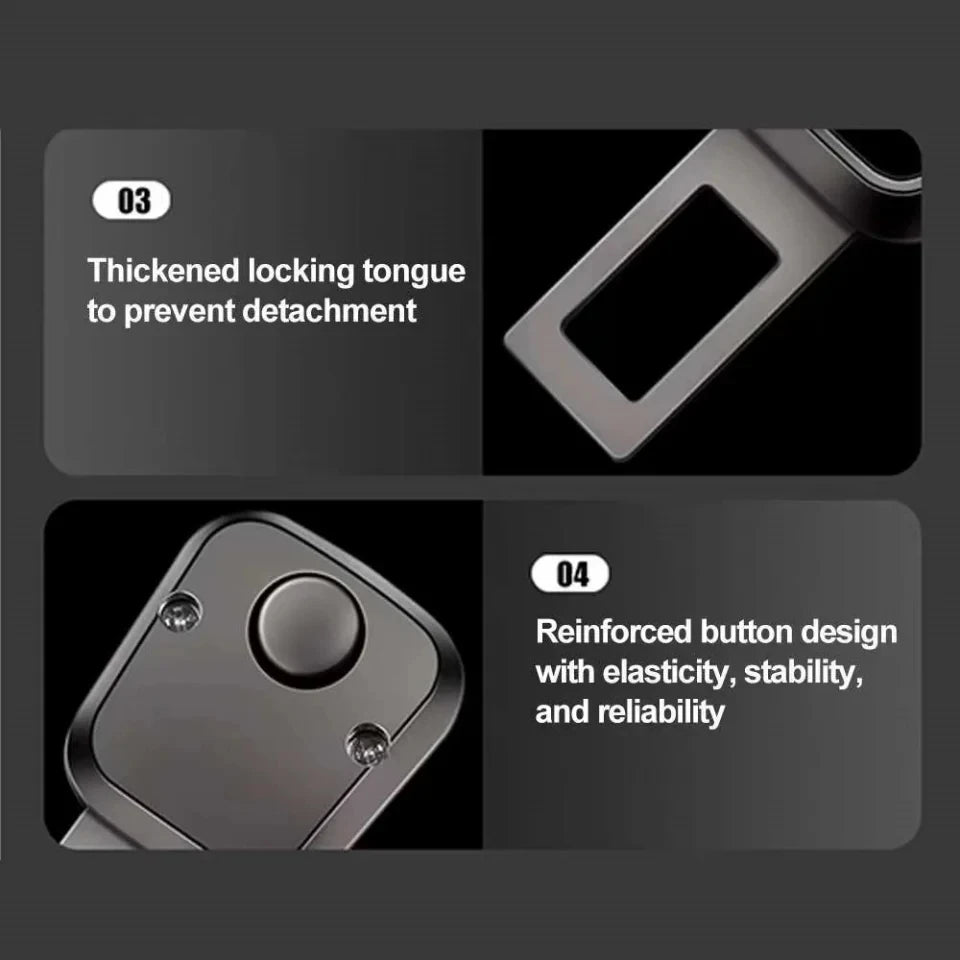Car Seat Belt Extension Shoulder Strap Extension Button Suitable for Interior Accessories of Tesla Porsche Mercedes Benz Cars