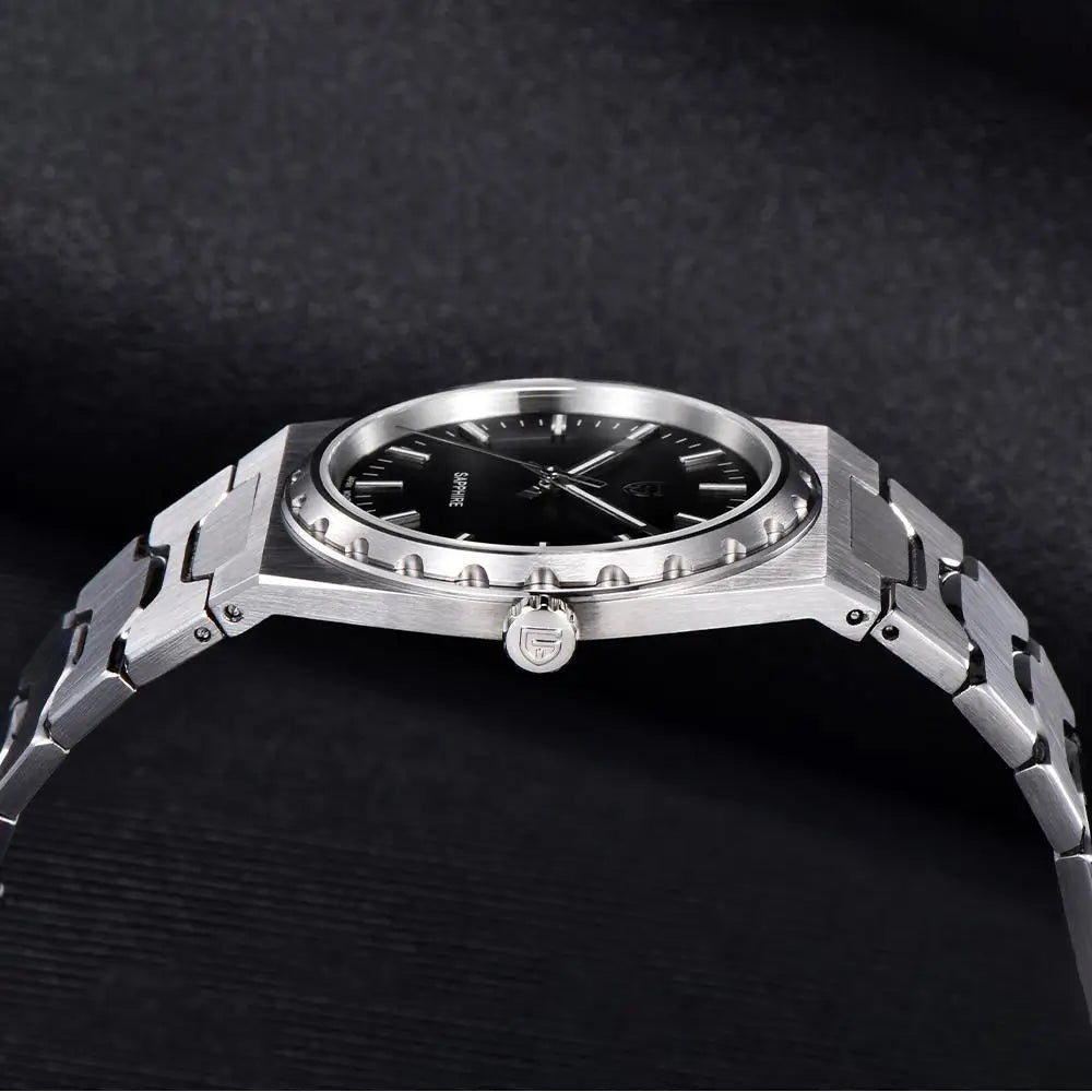 2025 V2 PAGANI DESIGN 222 men's Quartz Watch VJ21 37MM Sapphire Stainless steel Waterproof luminous Watches for men PDYS020