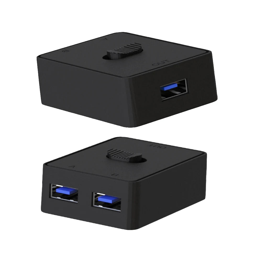 USB 3.0 Switcher KVM Switch 1x2/2x1 Bidirectional Shared Controller Splitter for Computer PC Keyboard Mouse Printer USB 2.0 Hub